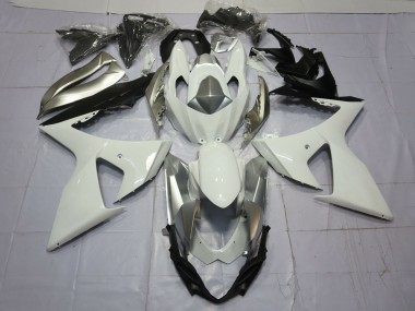 Migliori Carene Moto Suzuki GSXR 1000 2009-2016 - Bianco Argento