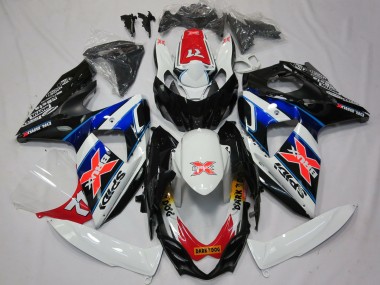 Migliori Carene Moto Suzuki GSXR 1000 2009-2016 - Bianco Blu Rosso Nero X