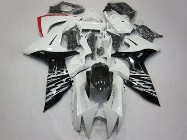 Migliori Carene Moto Suzuki GSXR 600 / GSXR 750 2011-2024 - Bianco Nero Lucido Rosso