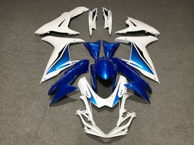 Migliori Carene Moto Suzuki GSXR 600 / GSXR 750 2011-2024 - Blu Bianco