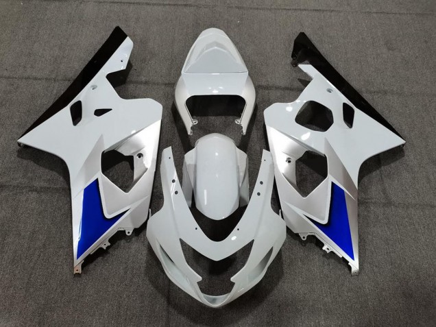 Migliori Kit Carena Moto Suzuki GSXR 600 / GSXR 750 2004-2005 - Bianco Blu Nero