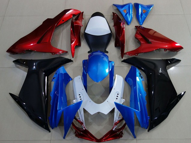 Migliori Carene Moto Suzuki GSXR 600 / GSXR 750 2011-2024 - Bianco Blu Rosso Nero