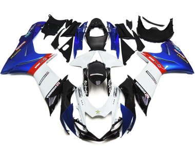 Migliori Carene Moto ABS Suzuki GSXR 600 / GSXR 750 2011-2024 - Blu Bianco Rosso