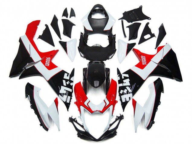 Migliori Carene Moto Suzuki GSXR 600 / GSXR 750 2011-2024 - Bianco Rosso Nero Lucido