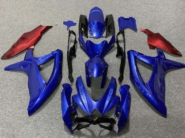 Migliori Carene Moto Suzuki GSXR 600 / GSXR 750 2008-2010 - Blu Rosso