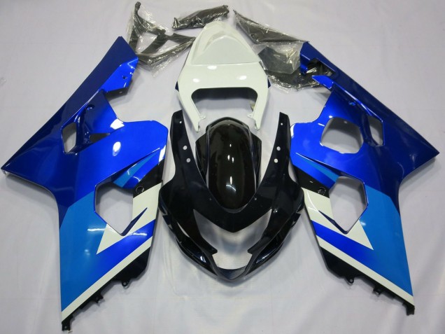 Migliori Carene Moto Suzuki GSXR 600 / GSXR 750 2004-2005 - Bianco Blu Nero