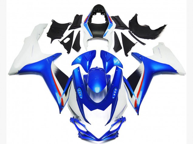 Migliori Carene Moto Suzuki GSXR 600 / GSXR 750 2011-2024 - Bianco Blu Rosso