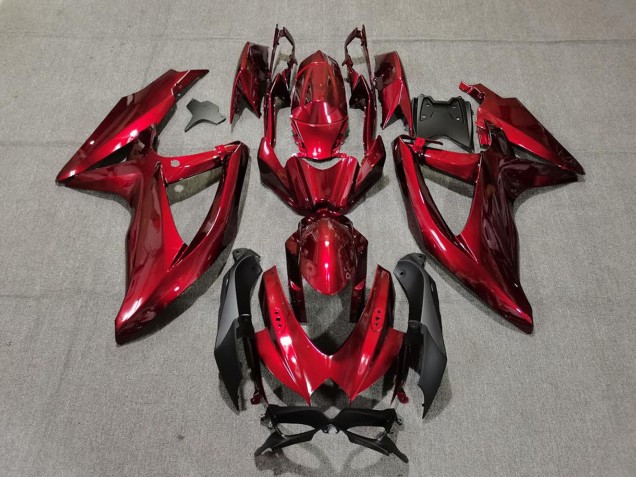 Migliori Carene Moto Suzuki GSXR 600 / GSXR 750 2008-2010 - Caramella Rosso Nero