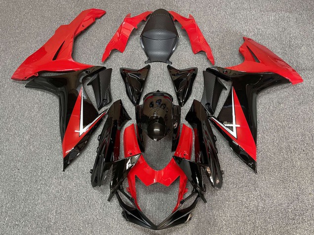 Migliori Carena Moto ABS Suzuki GSXR 600 / GSXR 750 2011-2024 - Rosso Nero Lucido