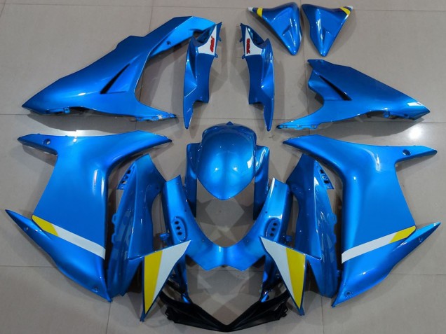 Migliori Carena Moto Suzuki GSXR 600 / GSXR 750 2011-2024 - Blu Bianco Giallo
