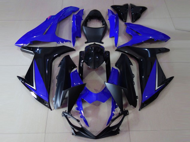 Migliori Carene Moto Suzuki GSXR 600 / GSXR 750 2011-2024 - Blu Nero Lucido