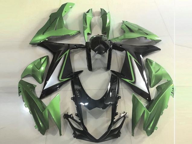 Migliori Carene Moto Suzuki GSXR 600 / GSXR 750 2011-2024 - Verde Nero Lucido