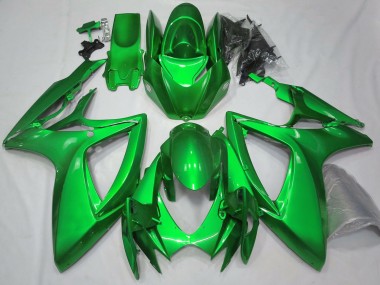Migliori Carene Moto Suzuki GSXR 600 / GSXR 750 2006-2007 - Lucido Verde Pianura