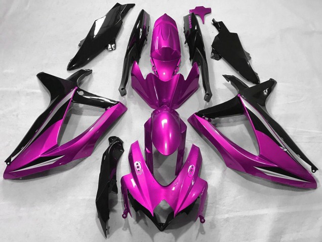 Migliori Carene Moto Suzuki GSXR 600 / GSXR 750 2008-2010 - Rosa Nero Lucido