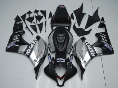 Migliori Carena Moto Honda CBR600RR 2007-2008 - Nero Opaco Argento Grigio Repsol