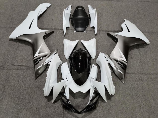 Migliori Carene Moto Suzuki GSXR 600 / GSXR 750 2011-2024 - Bianco Grigio Nero