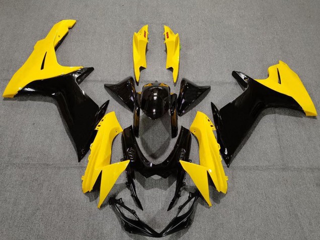 Migliori Carene Moto Suzuki GSXR 600 / GSXR 750 2011-2024 - Giallo Nero Lucido