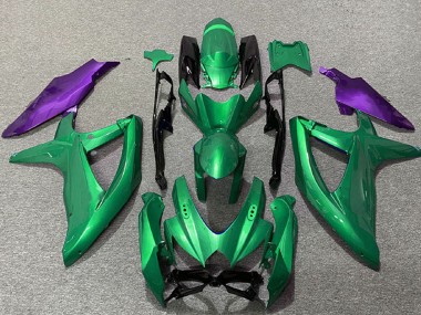 Migliori Carene Moto Suzuki GSXR 600 / GSXR 750 2008-2010 - Verde Viola