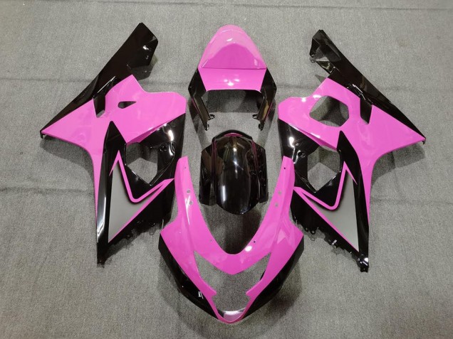 Migliori Carene Moto Suzuki GSXR 600 / GSXR 750 2004-2005 - Rosa Nero Lucido
