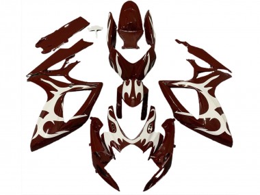 Migliori Carene Moto Suzuki GSXR 600 / GSXR 750 2006-2007 - Rosso Bordeaux Bianco