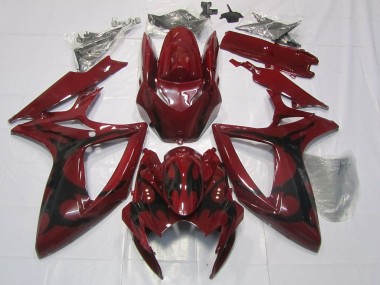 Migliori Carene Moto Suzuki GSXR 600 / GSXR 750 2006-2007 - Rosso Bordeaux