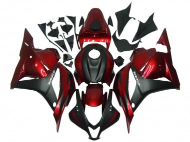 Migliori Carena Moto Honda CBR600RR 2009-2012 - Rosso Nero Opaco