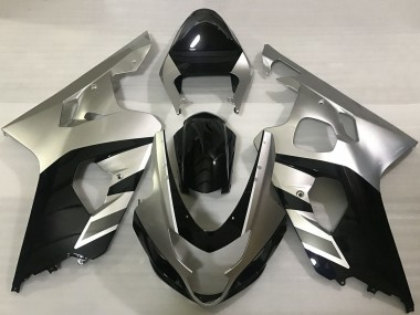 Migliori Carene Moto Suzuki GSXR 600 / GSXR 750 2004-2005 - Argento Nero