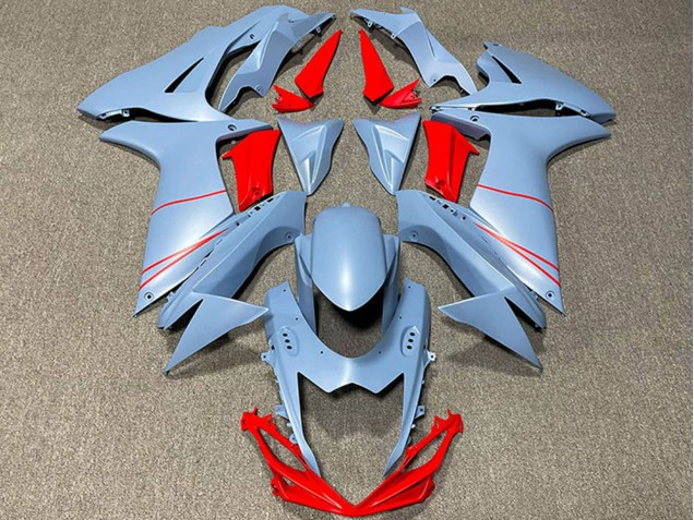 Migliori Carene Moto Suzuki GSXR 600 / GSXR 750 2011-2024 - Azzurro Cielo Opaco Rosso
