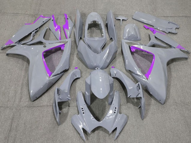 Migliori Carene Moto Suzuki GSXR 600 / GSXR 750 2006-2007 - Nardo Grigio Viola Trim