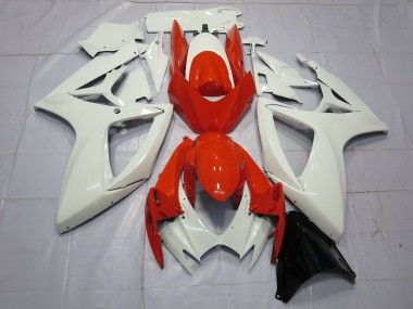 Migliori Carene Moto Suzuki GSXR 600 / GSXR 750 2006-2007 - Bianco Rosso