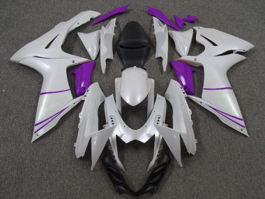 Migliori Carene Moto Suzuki GSXR 600 / GSXR 750 2011-2024 - Bianco Perla Viola