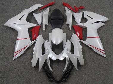 Migliori Carene Moto Suzuki GSXR 600 / GSXR 750 2011-2024 - Bianco Perla Rosso