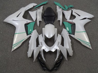 Migliori Carene Moto Suzuki GSXR 600 / GSXR 750 2011-2024 - Bianco Perla T Blu
