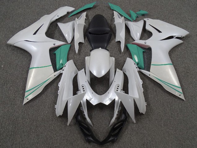 Migliori Carene Moto Suzuki GSXR 600 / GSXR 750 2011-2024 - Bianco Perla T Blu