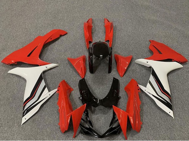 Migliori Carene Moto Suzuki GSXR 600 / GSXR 750 2011-2024 - Rosso Bianco Nero