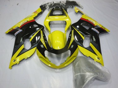 Migliori Carene Moto Suzuki GSXR 600 / GSXR 750 2001-2003 - Giallo Grigio Nero Lucido