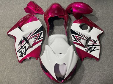 Migliori Carene Moto Suzuki GSXR 1300 1996-2007 - Lucido Bianco Rosa
