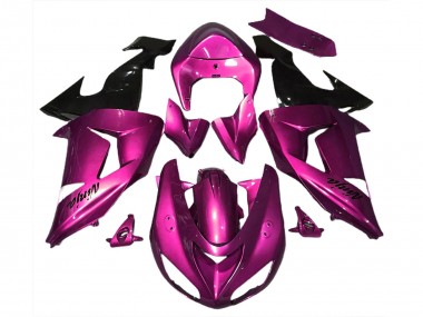 Migliori Carene Moto Kawasaki ZX10R 2006-2007 - Rosa Nero Lucido