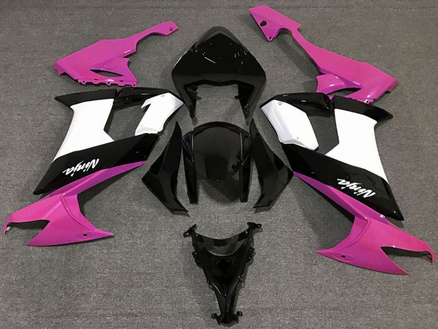 Migliori Carene Moto Kawasaki ZX10R 2008-2010 - Lucido Rosa Nero Bianco
