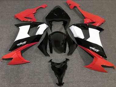Migliori Carene Moto Kawasaki ZX10R 2008-2010 - Lucido Rosso Nero Bianco