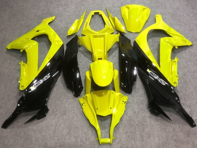Migliori Carene Moto Kawasaki ZX10R 2016-2020 - Giallo Nero Lucido