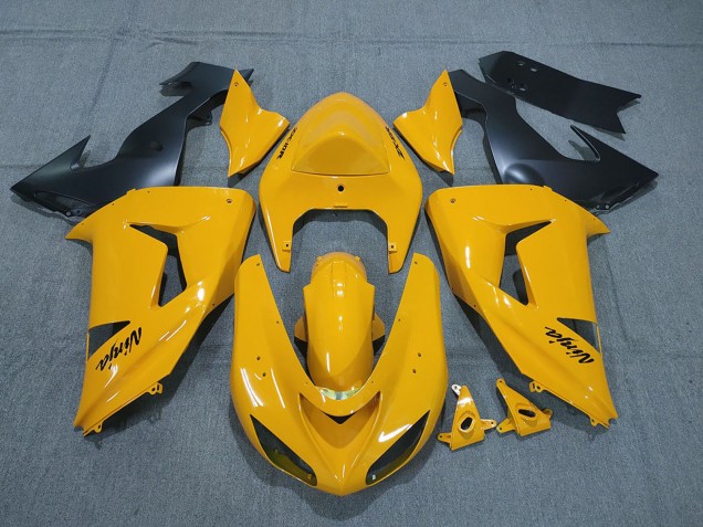 Migliori Carene Moto Kawasaki ZX10R 2006-2007 - Giallo Nero Ninja