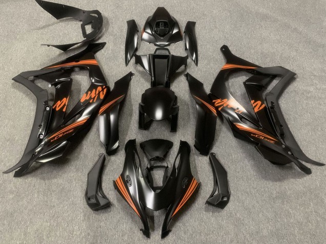 Migliori Carene Moto Kawasaki ZX10R 2016-2020 - Nero Opaco Arancia Ninja