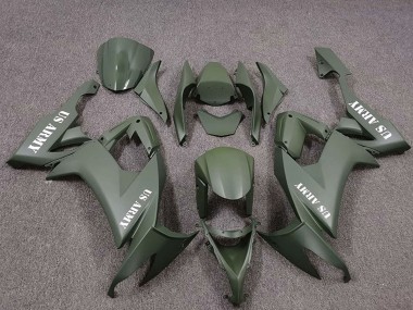 Migliori Carene Moto Kawasaki ZX10R 2008-2010 - US Verde Militare