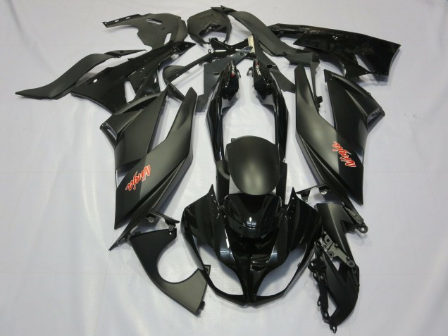 Migliori Carene Moto Kawasaki ZX6R 2009-2012 - Nero Opaco Nero Lucido Rosso Ninja