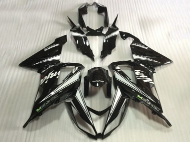 Migliori Carene Moto Kawasaki ZX6R 2013-2018 - Nero Lucido Bianco