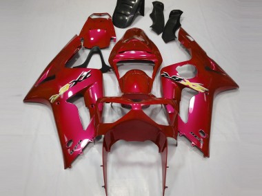 Migliori Carena Moto Kawasaki ZX6R 2003-2004 - Rosso