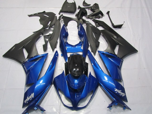 Migliori Carene Moto Kawasaki ZX6R 2009-2012 - Blu Nero Lucido Nero Opaco Bianco Ninja