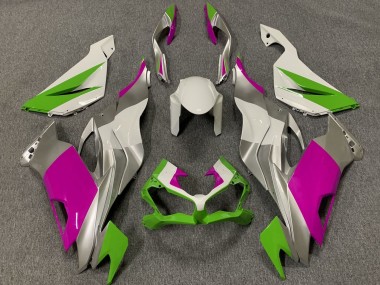 Migliori Carene Moto Kawasaki ZX6R 2019-2022 - Bianco Argento Verde Rosa