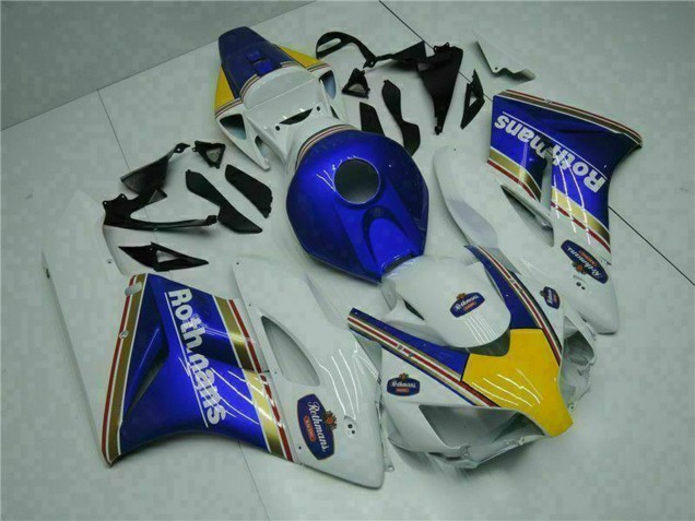 Migliori Carena Moto Honda CBR1000RR 2004-2005 - Bianco Blu Giallo Rothmans
